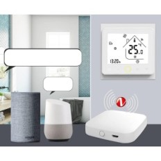 Termostato moes zht-002-gc-wh-ms, 5a, tuya zigbee, branco