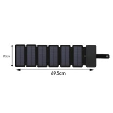 Saules ceļotājs, kas ceļo portatīvais saules panelis 10W, 5V / 1a