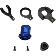 Um conjunto de ferramentas para remover um mecanismo diferencial da ponte traseira Zktool