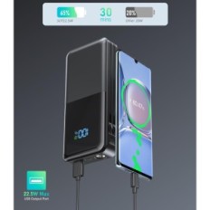 PowerBank Snomh K20FC építmény- kábel, 20.000 mAh, USB C, Post- kiállítás