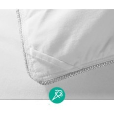 QUURE APSMILE HUGJE JAAR, 135 x 200 CM, met ganzenfloss en veren, wit