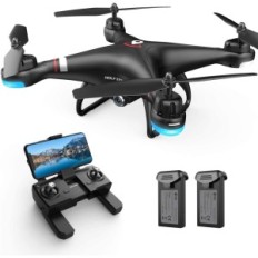 Dron Sainte Stone HS110G avec transmission HD 1080P, 2 piles, avec sac