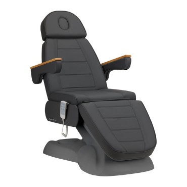 Fauteuil cosmétique électrique SILLON Lux 273b 3 moteurs gris avec base grise