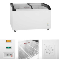 Connect Shower Congelatore con castello e montagna smaltata a -25DEG C 355L