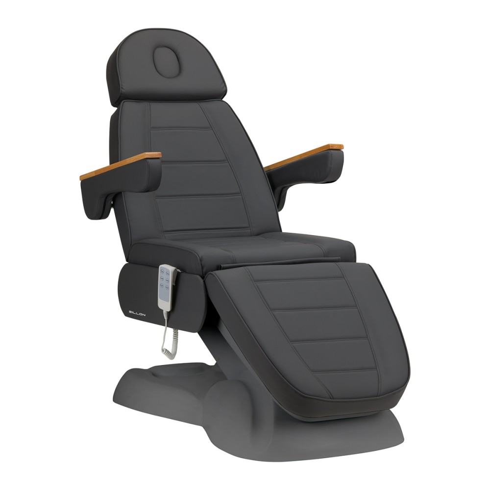 Elektrisk kosmetikstol SILLON Lux 273b 3 motorer grå med grå base