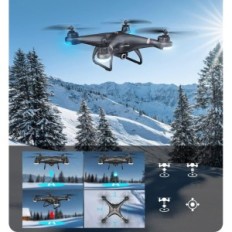 Dron Holy Stone HS110G mit HD 1080P Getriebe, 2 Batterien, mit Tasche
