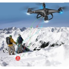 Dron Holy Stone HS110G met HD 1080P-transmissie, 2 batterijen, met tas