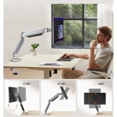 Soporte para el monitor ERGEAR EGSS8, 13-32 '', hasta 8 kg, VESA 75/100 mm, plata
