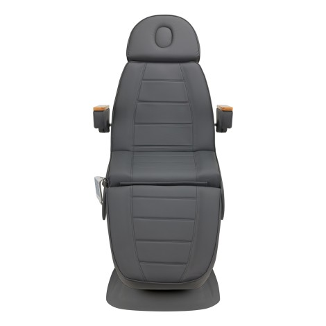 Ηλεκτρική καρέκλα καλλυντικών SILLON Lux 273b με 3 μοτέρ σε γκρι με βάση γκρι — προβολή από μπροστά