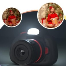 Digitaalikamera Lapsille, IPS 2,4 ", Musta, EI SET