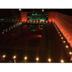 Talna svetilka Indarun IP67, 45 mm, nerjavečega jekla, RGB, 20 kosov.