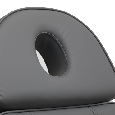 Elektrické kozmetické kreslo SILLON Lux 273b 3 motory sivé so sivou základňou — detail operadla