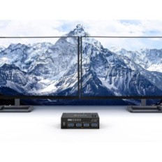 KVM KCEVE KC-KVM202AS valdiklis 2 kompiuteriams, 4xUSB 3.0, 4K @ 60Hz 2K @ 144Hz