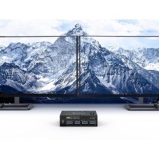 KVM KCEVE KC-KVM202AS valdiklis 2 kompiuteriams, 4xUSB 3.0, 4K @ 60Hz 2K @ 144Hz