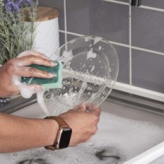 Plastikinių plokščių matana, 60 vakarienės ir 60 desertų, auksinės