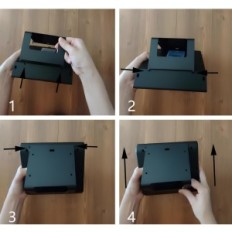 Biometrisk intercom Mikoniya FA01 H med fingeravtrykk, 500 ansikter