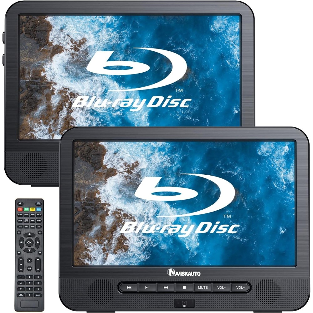 Lettore DVD Navigauto PB1002B-N1 Blu-ray per auto 2 Schermi 10,1 ''