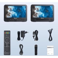 DVD přehrávač NAVISAUTO PB1002B-N1 Blu-ray pro auta 2 obrazovky 10,1 ''