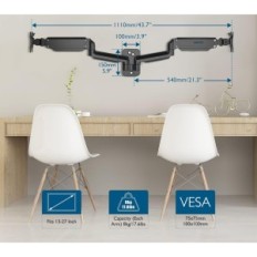 Dva monitorje BONTEC GWM02 monitorji, 13-27 "do 8 kg, 75/100 mm, uporabljeno