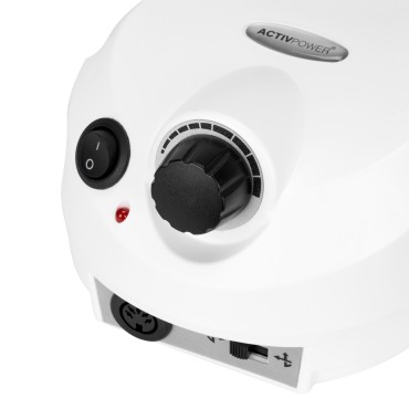 Activ Power nail drill machine J202 white 65W — close-up of the controls