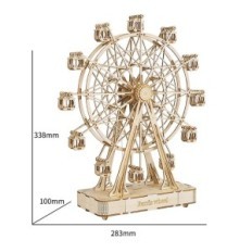 3D-constructor model Robotime Devil Mill 232 Elementen, 28 x 10 x 34 cm