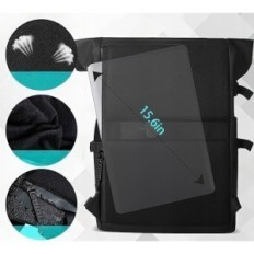 Begagnade ryggsäck 27l på en 15,6 'bärbar dator "svart l Business ryggsäck med USB-port 8448 och stöldficka