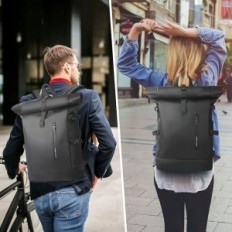 Μεταχειρισμένο Backpack 27L σε ένα Black Business Backpack 15.6 "Laptop" με τη θύρα USB 8448 και την τσέπη κατά της κλοπής