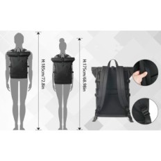 Backpack usada 27l em um 15,6 'laptop "Lichpack de negócios L com porta USB 8448 e bolso anti-roubo