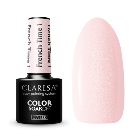 CLARESA Smalto Ibrido French Time 1 - 5g — insieme mostrato