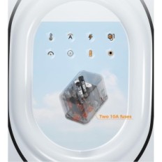 Univerzális adapter TESSAN 636FV GAN III, 65 W, 1xUSBA, 3xUSB- C