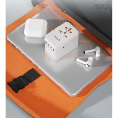 Univerzális adapter TESSAN 636FV GAN III, 65 W, 1xUSBA, 3xUSB- C