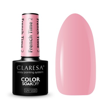 CLARESA French Time Hybrid Polish 2 - Viileä Pinkki 5g — tuotteet yhdessä