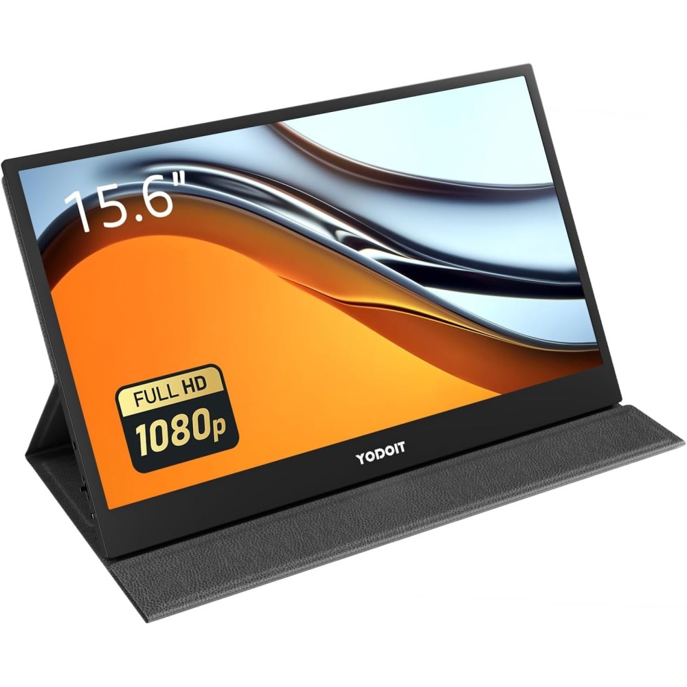 Tragbarer Monitor Yodoit PTM15 15.6 ", 1920 × 1080 FHD, IPS, mit Lautsprechern