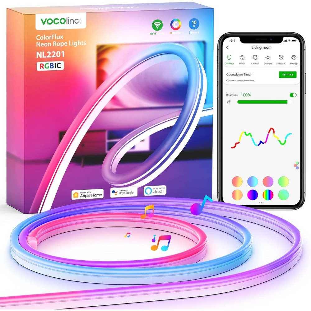 Το Neon οδήγησε το βολεκολογικό Neon 3M, με Apple Homeckit alex και google