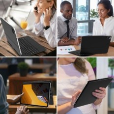 Magneettinen kotelo Sengbirch-näppäimistöllä iPad Pro 12.9, musta