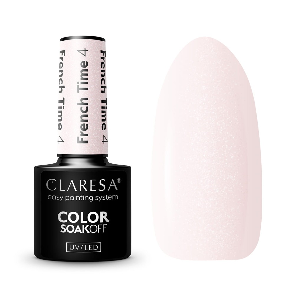 CLARESA French Time Hybrid Polish 4 -5g — sæt vist sammen
