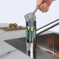 Kjøkken batteri appaso 601cp rustfritt stål, krom, brukt