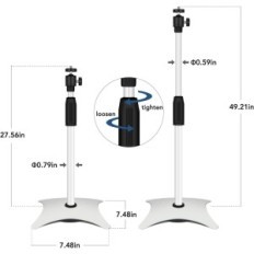 Stativ zum DRSN TS02CW-Projektor, Höhe von 27 bis 49 Zoll.