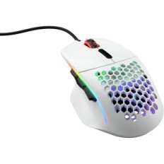 Modèle de souris Glorious Gaming Gaming Wired Gaming I, 69 g, RVB, Blanc