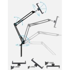 Stand da pavimento per tablet Blueusuuk con angolo di altezza regolabile, utilizzato