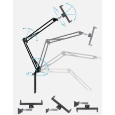 Suporte de piso para tablet Bluusuuk com ângulo ajustável de altura, usado