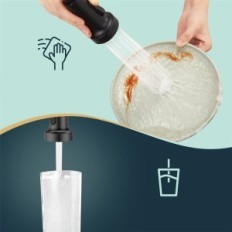 Bateria de cozinha Forius FRKF24B1, único, aço inoxidável, preto