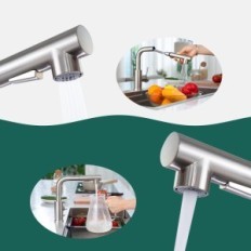 Bateria de cozinha APPASO HBX266BN-UK, Singlechytowa, com bico de pull-out