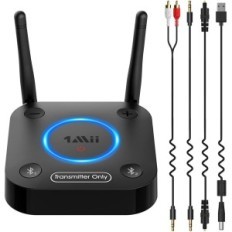 1 MII B06TX Bluetooth 5.2 Transmetteur audio au téléviseur, AUX / OPTIQUE / 3,5 mm