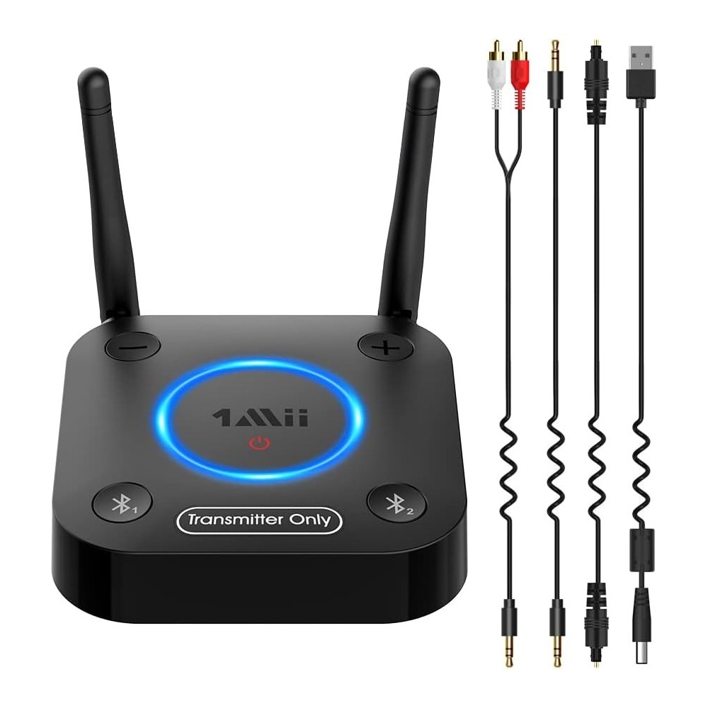 1MII B06TX Bluetooth 5.2 Odašiljač zvuka na TV, Aux / Optički / 3,5 mm