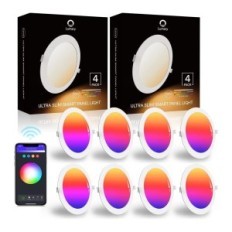 Ugrađene LED točke svjetla svjetla, strop, 18W, 8 komada