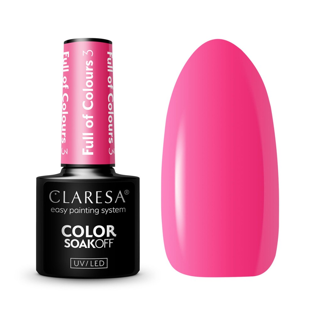 CLARESA Full of colours Hybrid Polish 3 -5g — items shown together