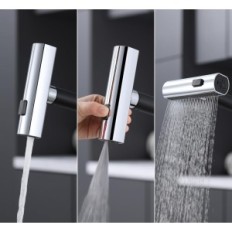 Küchenhahn Kelleria A07629 3 in 1, gezogen, schwarz