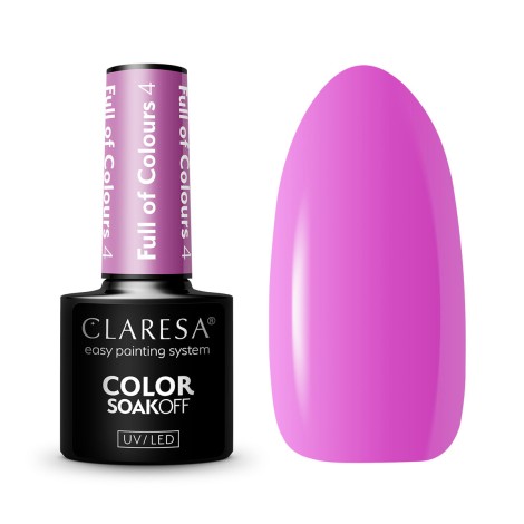 CLARESA Full of colours Hybrid Polish 4 -5g — front view