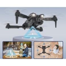 DRON with HD IDEA12 camera, 2 cameras, FPV, WiFi, 2 batteries